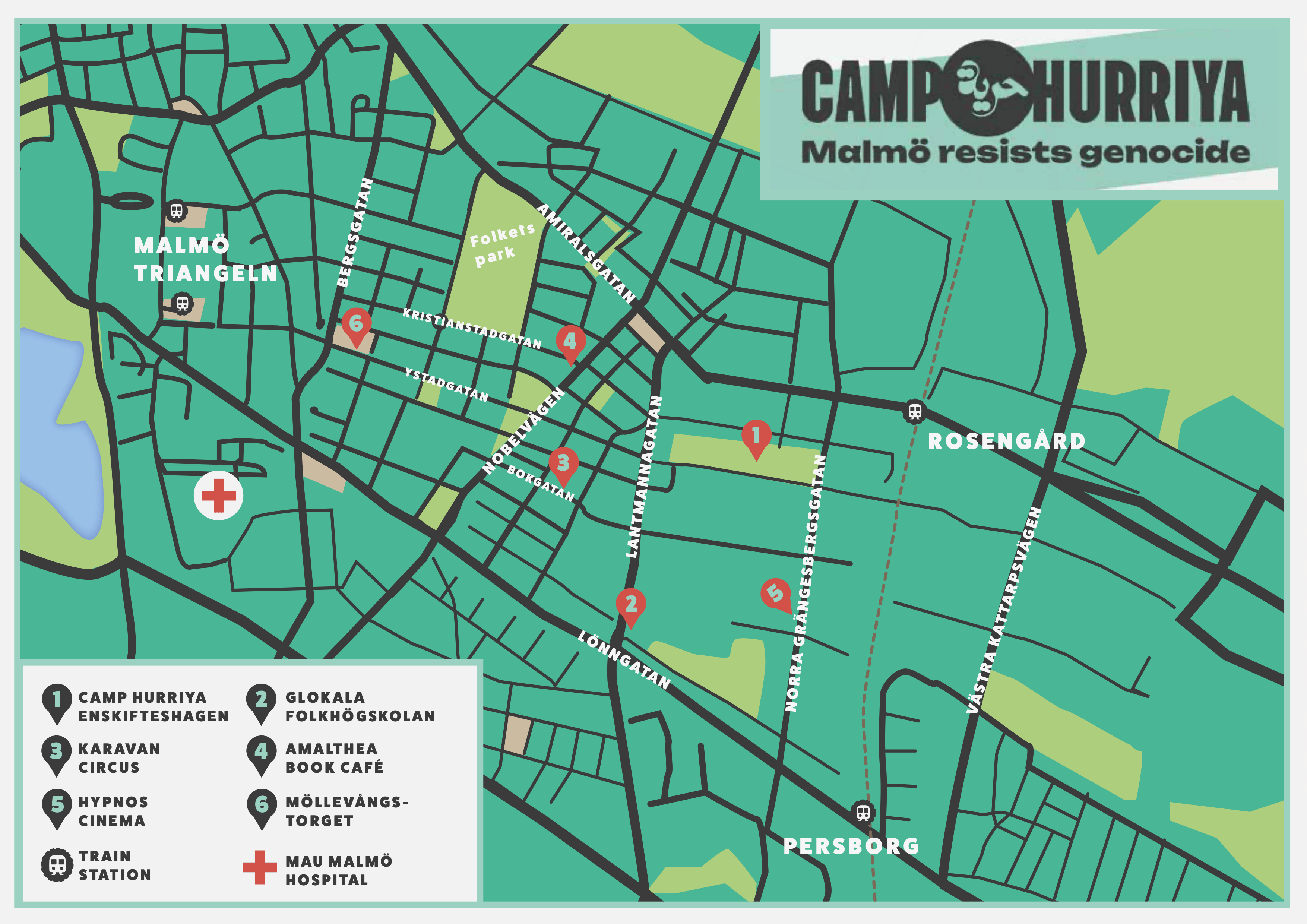 Map over the camp.